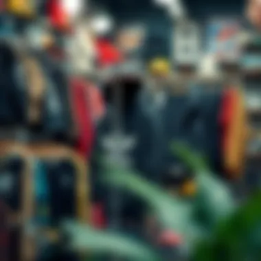 Discovering Unique Streetwear at Local Boutiques A vibrant local boutique filled with unique streetwear pieces.