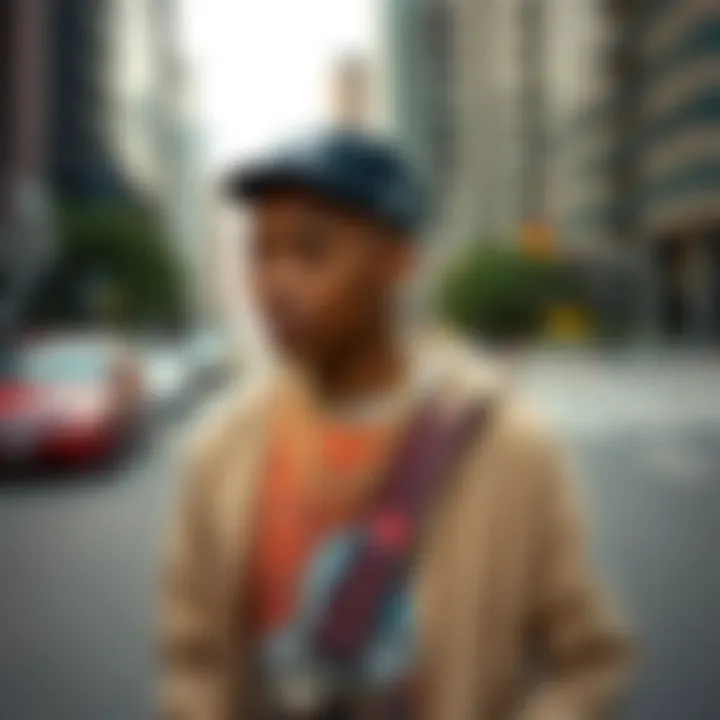 Urban Fashion Trends in Streetwear A stylish streetwear outfit showcasing urban fashion trends.