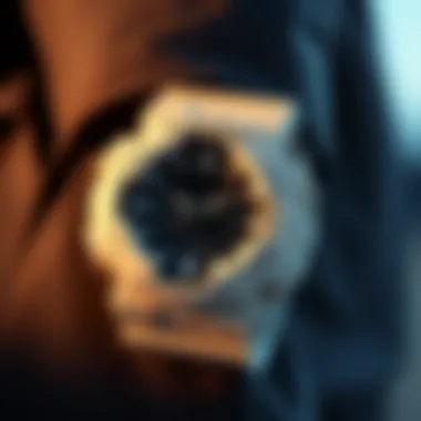 G-Shock watches showcased in a fashion context