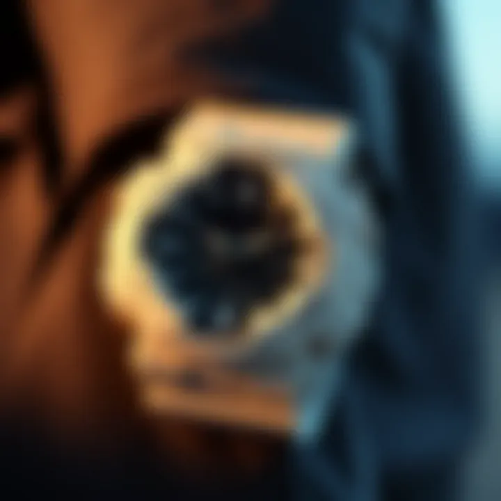 G-Shock watches showcased in a fashion context