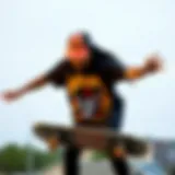 Vibrant graphic tee showcasing skate culture artistry