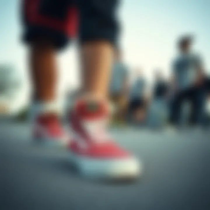 Group of skaters wearing Vans Sherpa Shoes