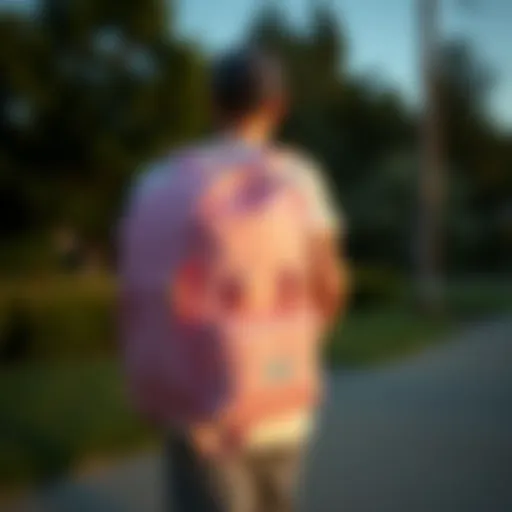 Stylish Design of Herschel Light Pink Backpack Herschel light pink backpack showcasing its stylish design