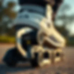 Close-up view of Jackson Evo skate design showcasing innovative features