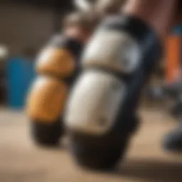 Different styles of knee pads for adult skaters