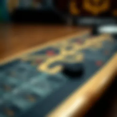 Technical Specifications of the Freestyle Longboard Close-up of the technical specifications of a Landyachtz freestyle longboard highlighting its components.