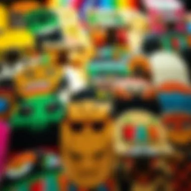 Diverse Skateboard Designs A vibrant collection of skateboards showcasing diverse designs and colors