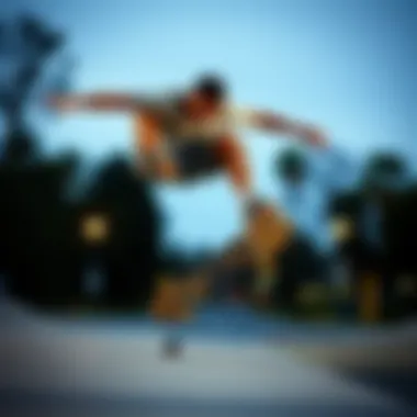 Tricks That Showcase Balance Mastery Skateboarder performing tricks showcasing balance skills