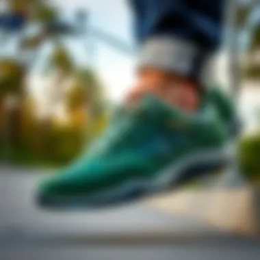 Versatile Styling with Merrell Hydro Moc Green Lifestyle shot of the Merrell Hydro Moc Green in casual wear