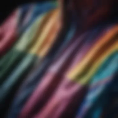 Detailed Fabric Patterns of a Multicolor Windbreaker Close-up of the fabric and design patterns of a multicolor windbreaker.