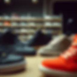Wide selection of skate shoes displayed online