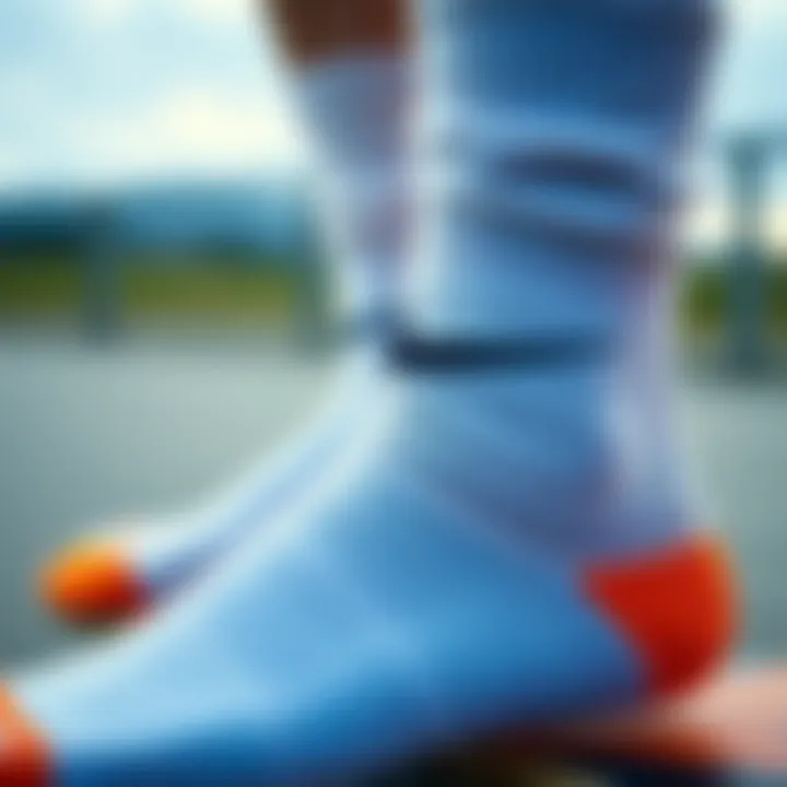 Innovative Fabric Technology in Nike Socks Close-up of fabric technology in Nike socks