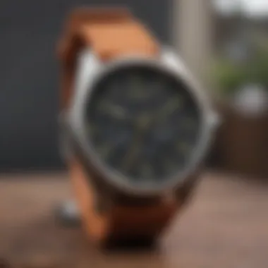 Durable Materials of the Nixon Santa Cruz Watch Side profile of the Nixon Santa Cruz watch highlighting its durable materials.