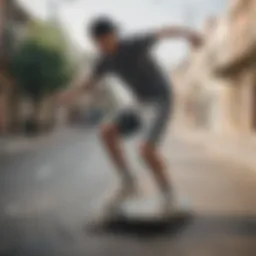 Dynamic skateboarding shorts with stylish designs