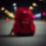 The Eye-Catching Design of the Red Champion Backpack Showcasing the vibrant red color and sleek design of the Champion Backpack