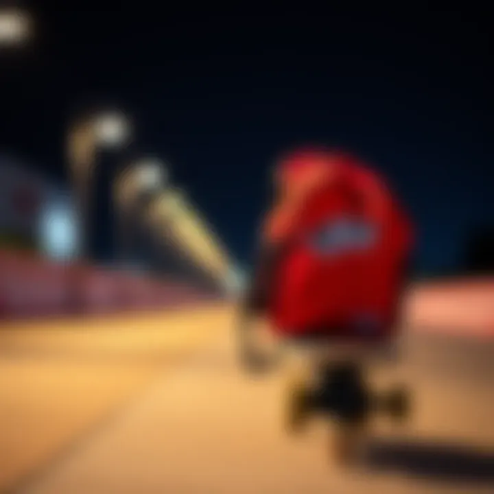 The Perfect Companion for Skateboarding Adventures Stylish Red Vans Backpack with Skateboard