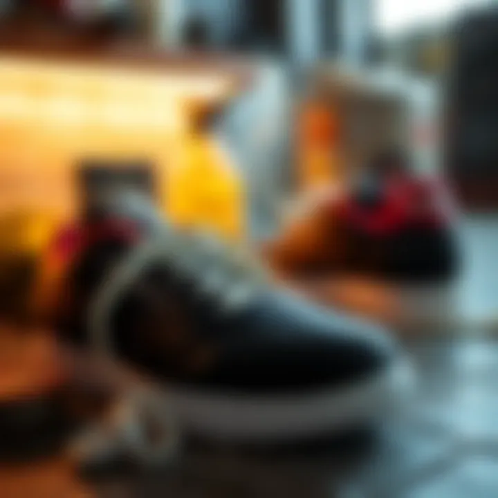 Maintenance Tips for Reebok Club C 85 Black Maintenance tips for the Reebok Club C 85 Black, demonstrating cleaning techniques and care products.