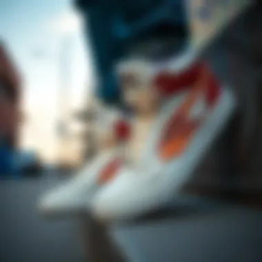 Cultural Influence of Reebok Club C High Top Depicting the cultural influence of the Reebok Club C High Top in urban settings.