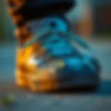 A close-up view of the unique design of Ripndip shoes showcasing their artistic elements.