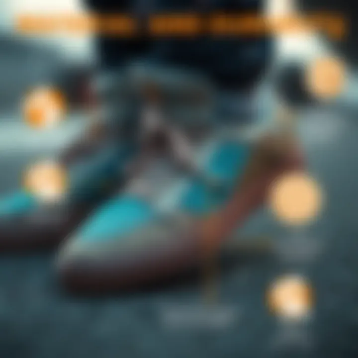 Materials and Durability of Ripndip Shoes An infographic detailing the materials used in Ripndip shoes, emphasizing durability and style.