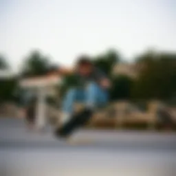 Scotty Cranmer performing a trick on a skateboard