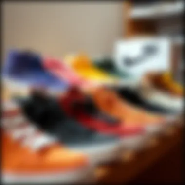 Collection of Sk8 Hi Suede in various colorways displayed stylishly