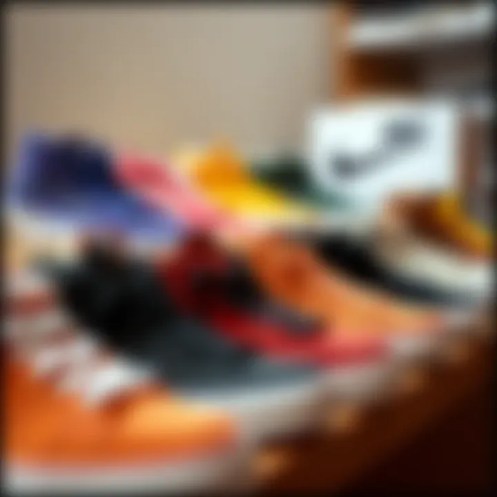 Collection of Sk8 Hi Suede in various colorways displayed stylishly