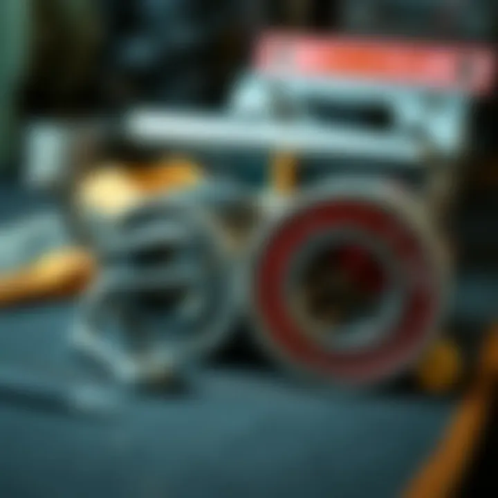 Skateboard maintenance tools for bearing care