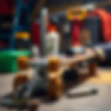 Essential Tools for Skateboard Maintenance Visual representation of skateboard maintenance tools and essential care tips