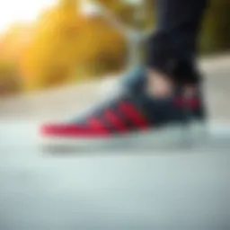 High-performance skateboard shoe designed for wide feet