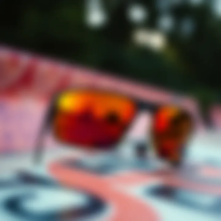Stylish Spy Happy Lens Sunglasses Stylish Spy Happy Lens sunglasses on a skateboard