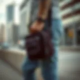 Urban Fashionable Strap Bag Stylish strap bag showcasing urban fashion