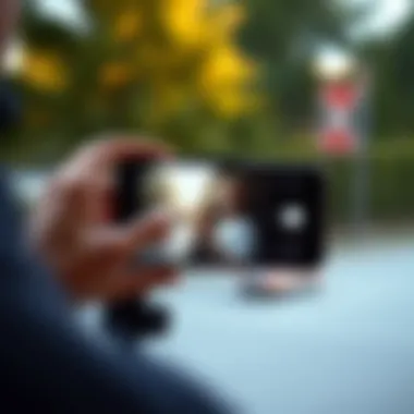 Utilizing Natural Light for Enhanced Video Clarity A well-lit setup featuring a mobile phone with natural light streaming in, enhancing video quality.