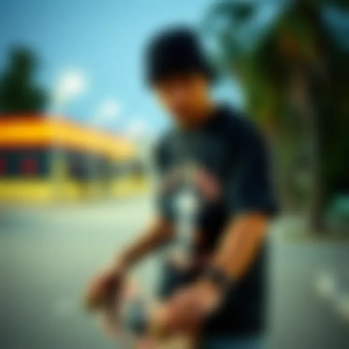 Artistic designs of graphic tees reflecting skate culture