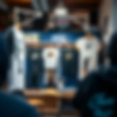 A cozy online shop interface showcasing graphic tees