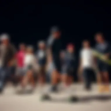 Community in Motion: The Chuck Taylor Hi Connection A group of skateboarders in various Chuck Taylor Hi styles, emphasizing community
