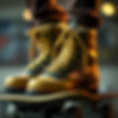 Materials in Hi Tops Boots Materials used in hi tops boots for skateboarding