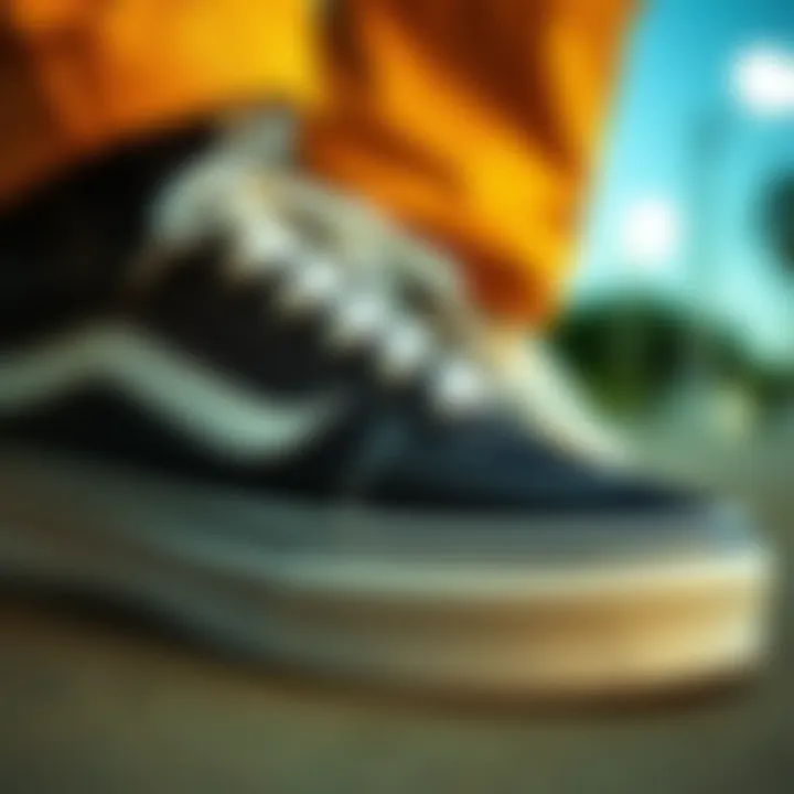 Innovative Shoe Technology Close-up of Vans innovative shoe technology and features