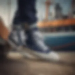 Converse shoes inspired by maritime aesthetics