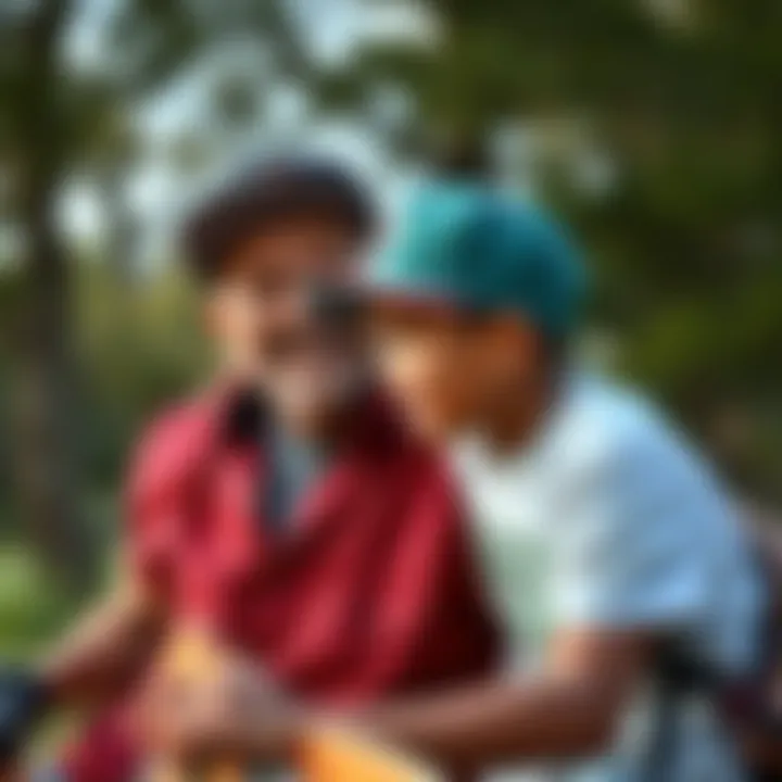 Creating Memories with Snapbacks Father and son enjoying an outdoor activity while sporting snapbacks