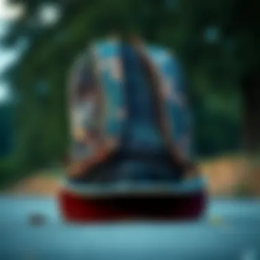 Vintage Skateboard Backpack Style Vintage skateboard backpack reflecting the early days of skate culture