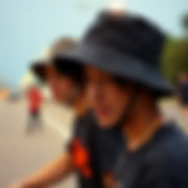 Evolution of Bucket Hats in Skate Culture A vintage photo showcasing the evolution of bucket hats in skate culture