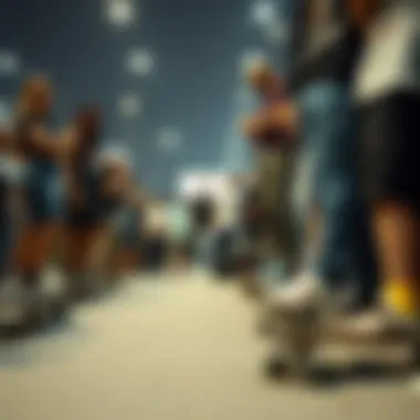 Skate Culture Gathering Skate culture community gathering showcasing diverse styles