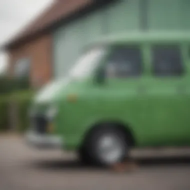 Green Vans with Skateboarding Accessories Stylish arrangement of green Vans with skateboarding accessories