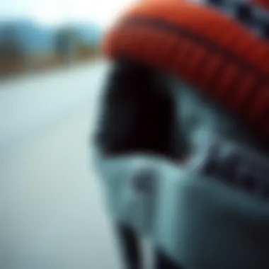 Innovative Fabric Technology in Focus Close-up of the fabric technology used in the Vans Milford Beanie.