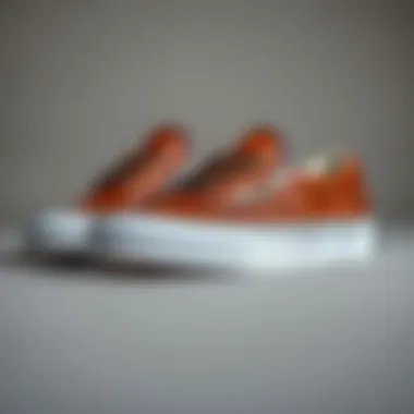 Showcasing the Stylish Appeal of Brown Leather Vans Slip-Ons Stylish brown leather Vans slip-ons showcased on a minimalist surface