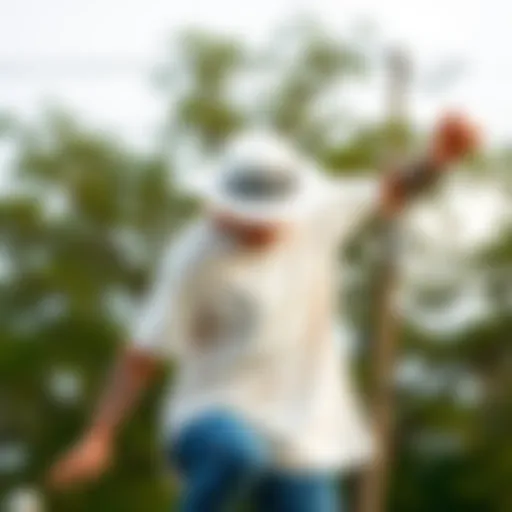 Stylish skateboarder wearing a white Goorin Bros hat while performing a trick