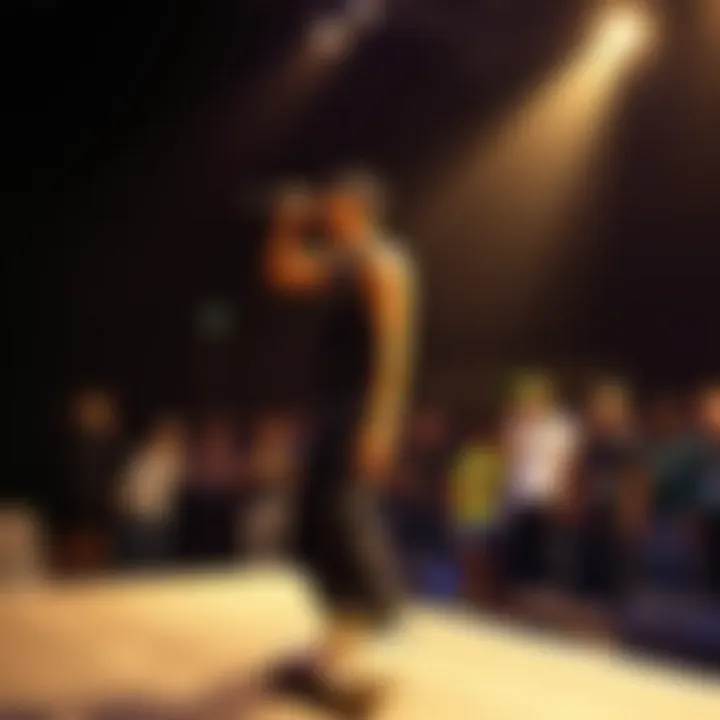 Tupac's Influence on Youth Culture Tupac performing on stage with skateboarders in the audience