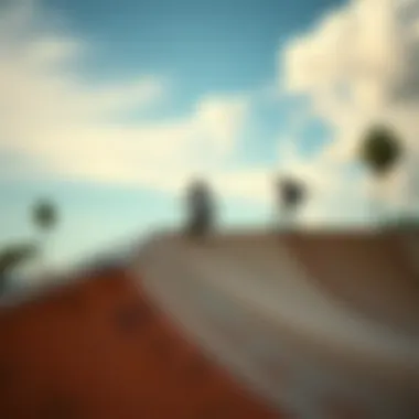 Joy of Skateboarding on a Well-Maintained Ramp Skateboarders enjoying a well-maintained ramp