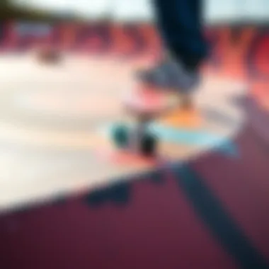 Specialized Skate Paint Close-Up Close-up of specialized skate paint on a ramp surface